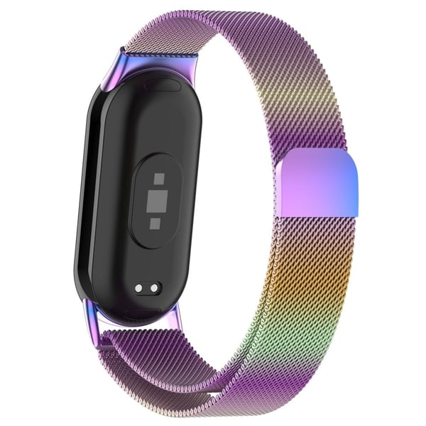 Xiaomi Smart Band 8 ruostumattomasta teräksestä valmistettu hihna - Monivärinen Xiaomi Smart Band 8 ruostumattomasta teräksestä valmistettu hihna - Monivärinen