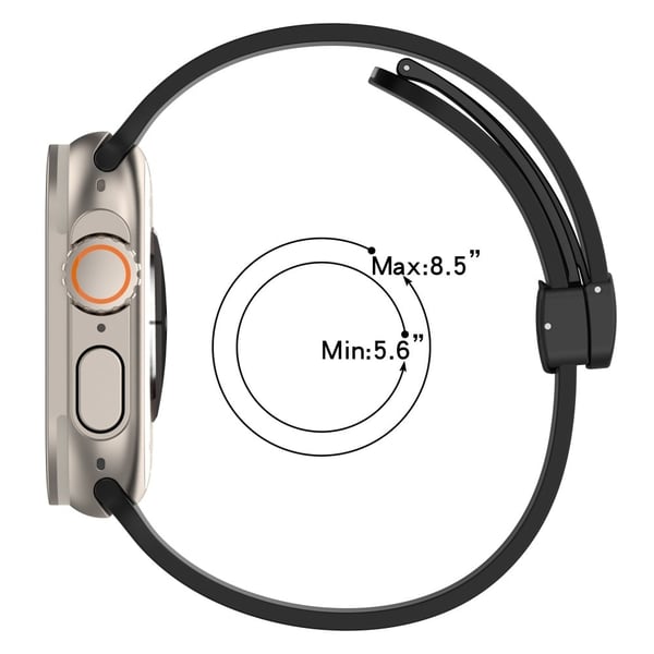 Apple Watch Series 8 (45mm) / Watch Ultra bi-color silikonerem - Hvid / Rød
