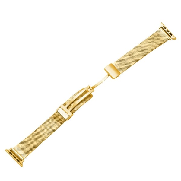 Apple Watch Series 8 (45 mm) / Watch Ultra milanesisk metallrem - Gull Apple Watch Series 8 (45 mm) / Watch Ultra milanesisk metallrem - Gull