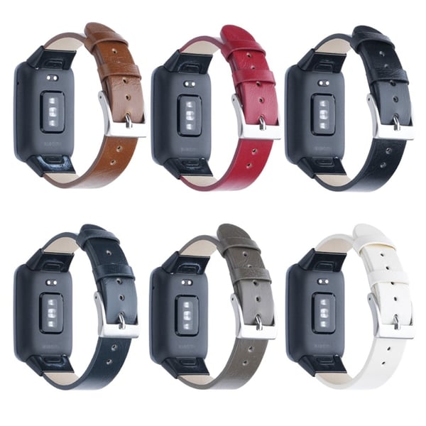 Xiaomi Mi Band 7 Pro Ægte læderrem - Brun