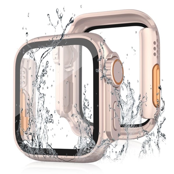 Apple Watch SE 2022 (40 mm) / SE 40 mm deksel med herdet glass - Rose Gull Apple Watch SE 2022 (40 mm) / SE 40 mm deksel med herdet glass - Rose Gull
