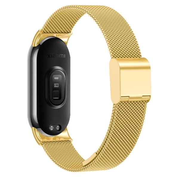 Xiaomi Smart Band 8 milanese metallihihna soljella - Kulta