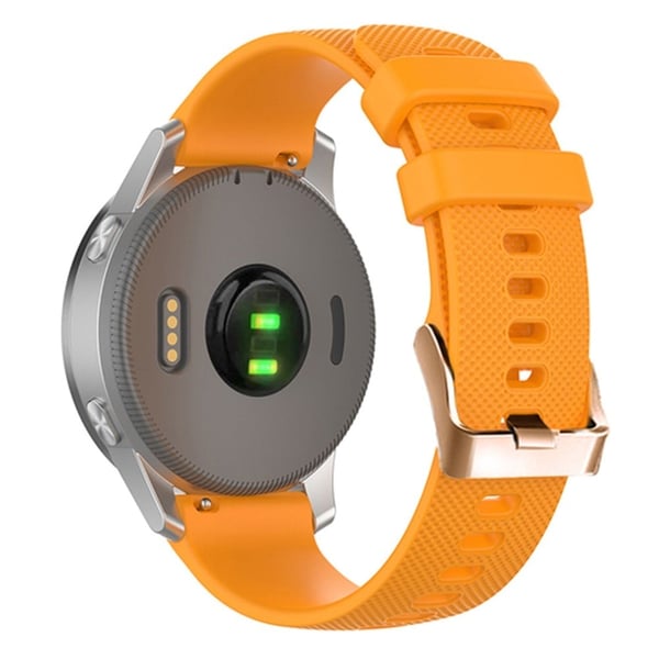 20 mm universal silikonerem med teksturmønster - Orange