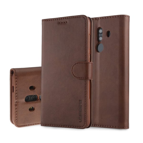 LC.IMEEKE Huawei Mate 10 Pro Läppäkotelo - Kahvi