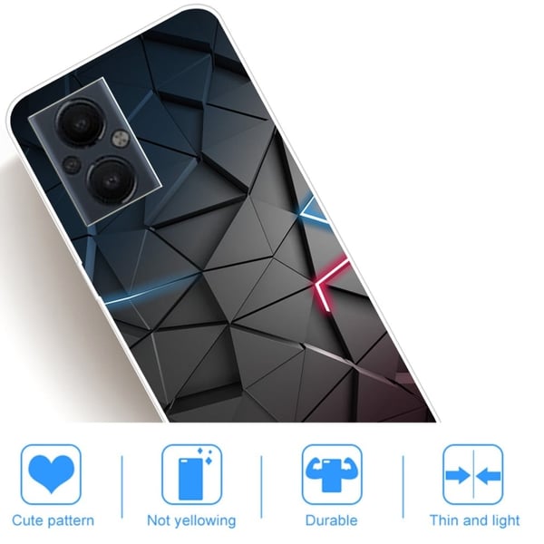 Deco OnePlus Nord N20 5G Suojakotelo - Musta Triangle