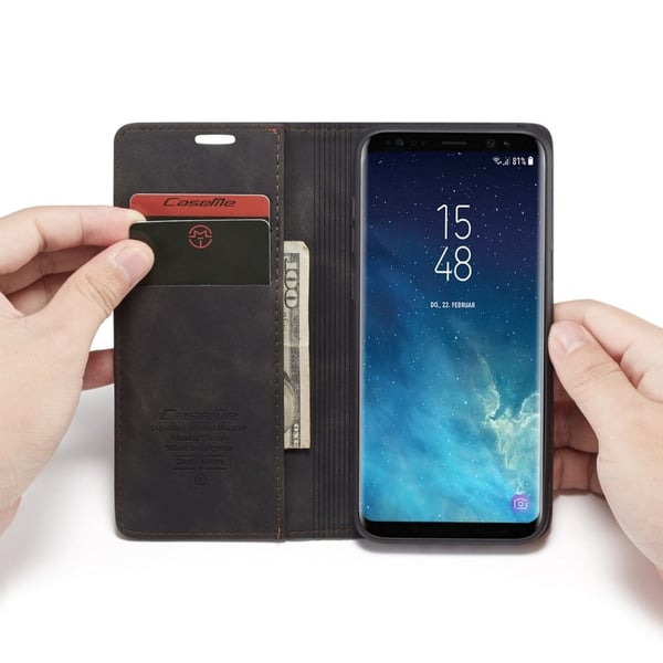 CaseMe Samsung Galaxy S8++ Vintage Etui - Svart