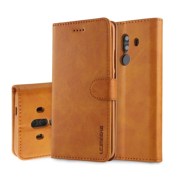 LC.IMEEKE Huawei Mate 10 Pro Läppäkotelo - Ruskea