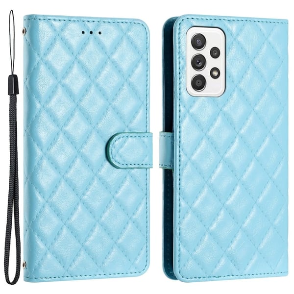Funksjonelt rombe lommebokdeksel for Samsung Galaxy A23 5G / Samsung Galaxy A23 - Blå