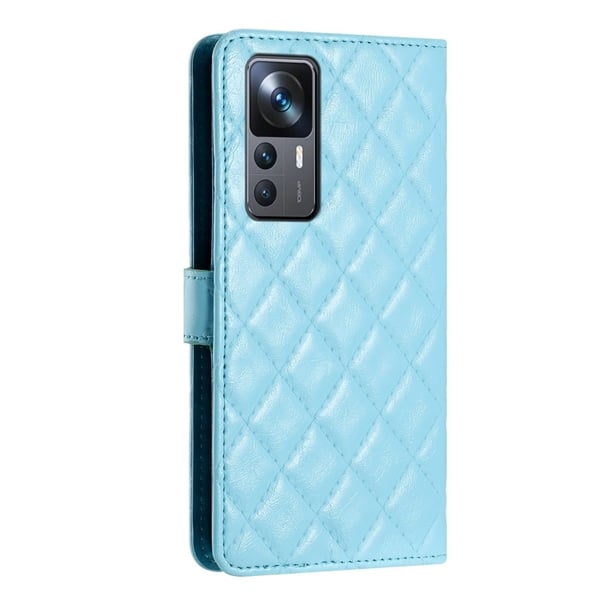 Funktionellt Xiaomi 12T / Xiaomi 12T Pro / Xiaomi Redmi K50 Ultra fodral med rombmönster - Blå
