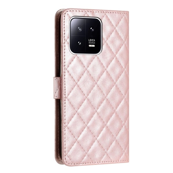 Funktionellt Xiaomi 13 fodral med rombmönster - Rosa