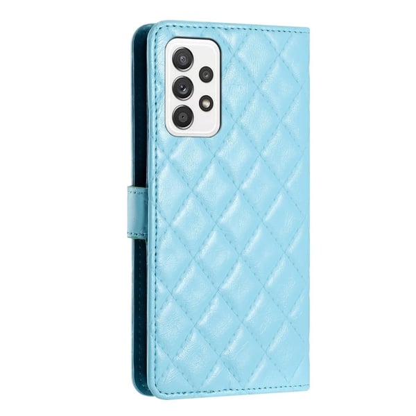 Funksjonelt rombe lommebokdeksel for Samsung Galaxy A52s 5G / Samsung Galaxy A52 5G / Samsung Galaxy A52 - Blå