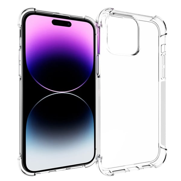 Telefonetui iPhone 15 Pro Max Drop Resistant Clear Phone Shell Four Corner Airbag Flexible Flexible Cover