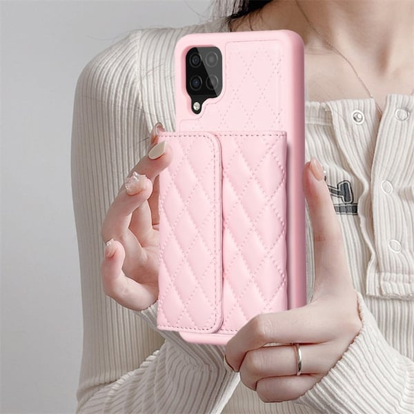 Tyylikäs ja monipuolinen rombinen lompakkokuori Samsung Galaxy A12 5G