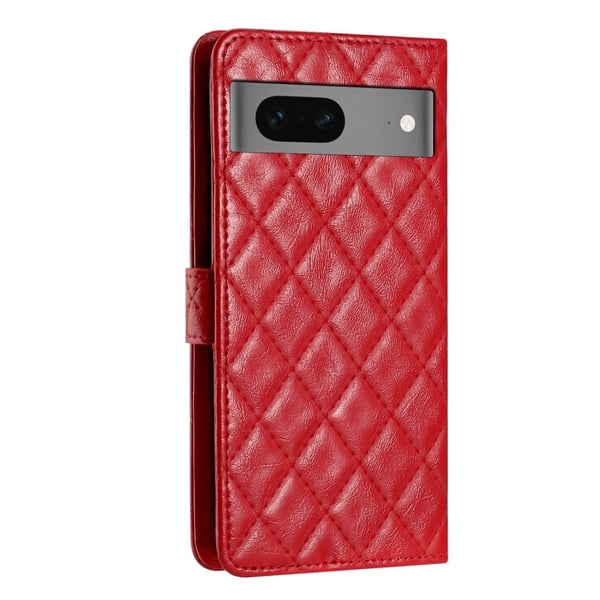 Toimiva rombinen lompakkokotelo Google Pixel 7 - Punainen