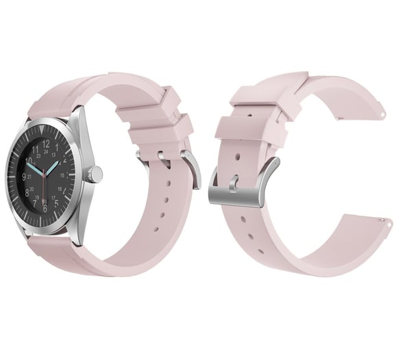 24 mm Bofink® luksuriøs klokkerem i silikon - Rosa