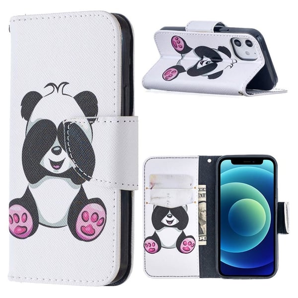 Wonderland iPhone 12 Mini Flippetui - Baby Panda