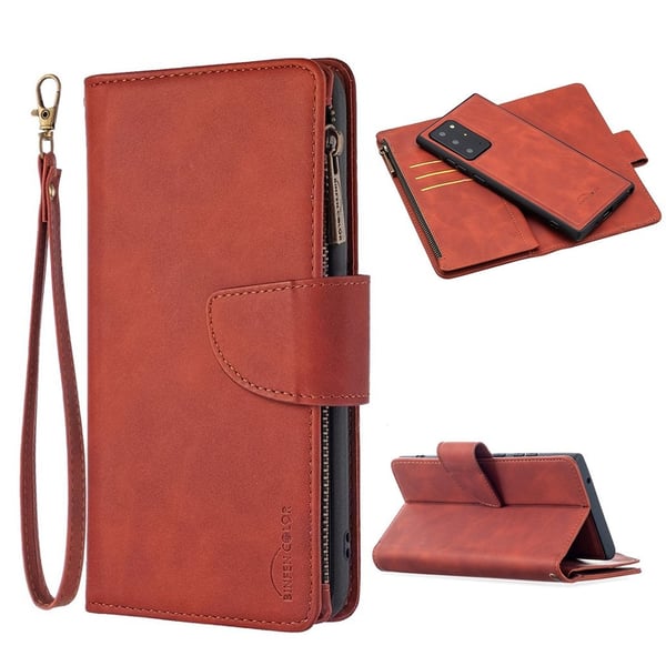 Premium Lommebok Samsung Galaxy Note 20 Ultra Flippetui - Oransje