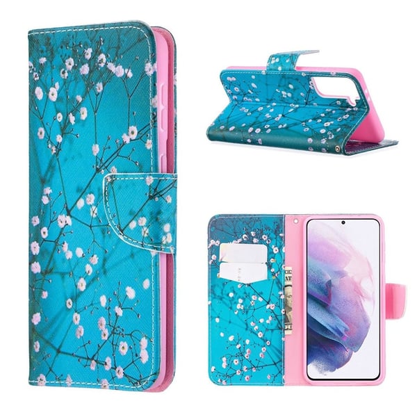 Wonderland Samsung Galaxy S21 Plus Flippetui - Plum Blossom