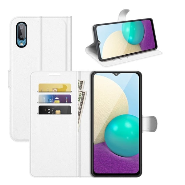 Classic Samsung Galaxy A02 Flippetui - Hvit