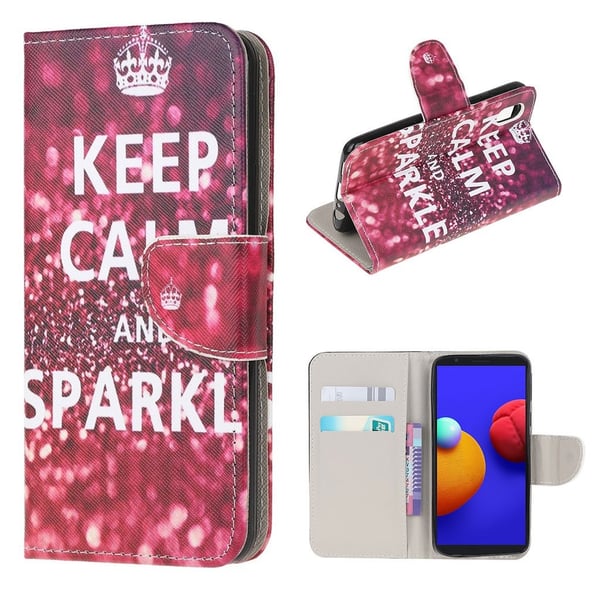 Wonderland Samsung Galaxy A01 Core Flippetui - Keep Calm og Sparkle