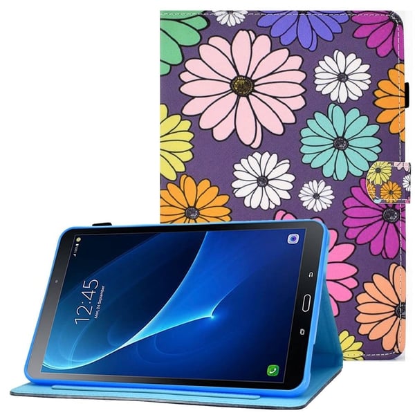 Samsung Galaxy Tab A 10.1 (2016) mønstret lærveske - Tusenfryd