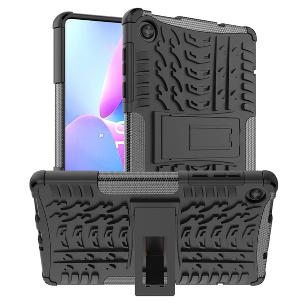 Dekkmønstret kickstand-etui for Lenovo Tab M8 (Gen 4) - Svart