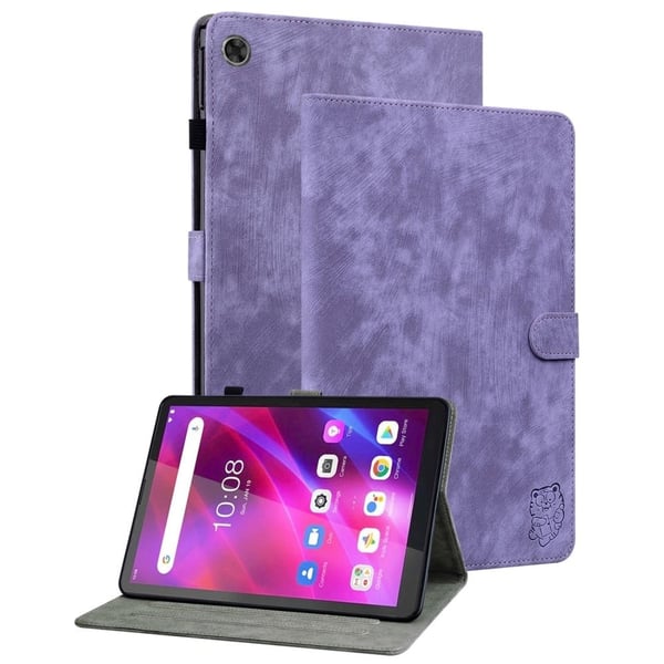 Lenovo Tab M7 (3. generasjon) mønstret lærveske - Lilla