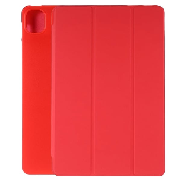 Tri-fold skinnstativveske for Xiaomi Pad 5 / 5 Pro - Rød
