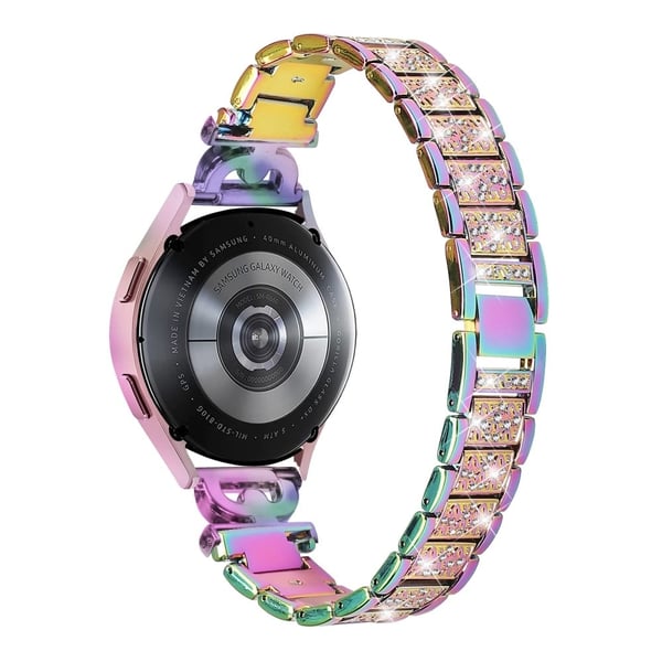 Samsung Galaxy Watch 6 / 6 Classic / 5 / 4 ruostumattomasta teräksestä valmistettu ranneke - Monivärinen