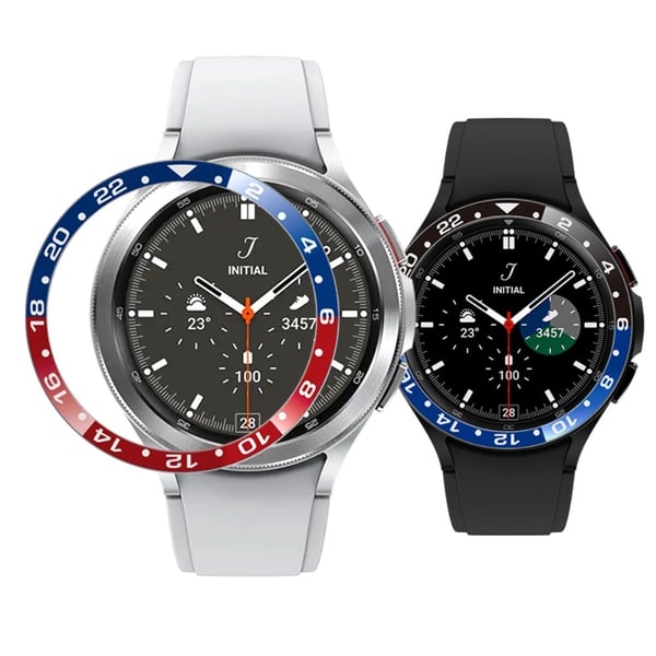 Samsung Galaxy Watch 4 Classic (42 mm) metallring i to farger - Svart / Brun