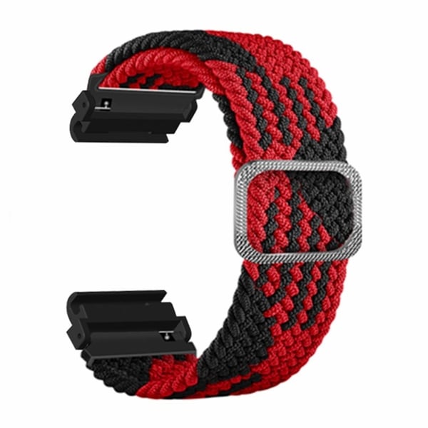Amazfit T-Rex 2 Ultra elastisk nylonrem - Rød / Svart