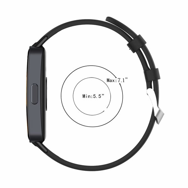 Huawei Band 8 Ægte læderrem - Rødvin