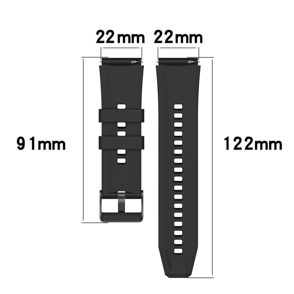 22 mm silikonrem for Huawei Watch 4 / 3 / 3 Pro - Grå