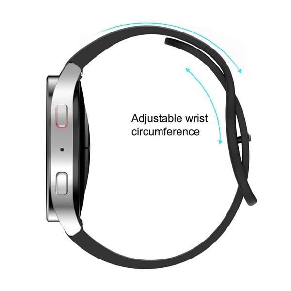 20 mm Samsung Galaxy Watch 6 / 6 Pro / 5 / 4 silikonrem - Grå