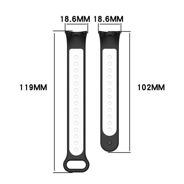 Xiaomi Smart Band 8 tofarget silikonrem - Svart / Blå