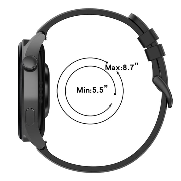 22mm silikonihihna Huawei-kelloon - Vaaleanvihreä