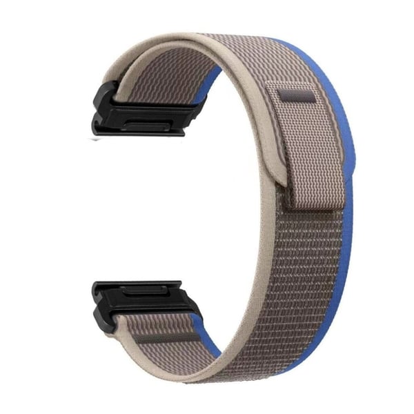 26 mm nylonrem med løkke for Garmin-klokke - Blå 26 mm nylonrem med løkke for Garmin-klokke - Blå