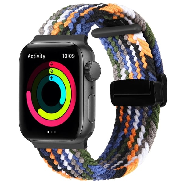 Apple Watch Series 8 (45 mm) / Watch Ultra nylonrem i silikon - Denim
