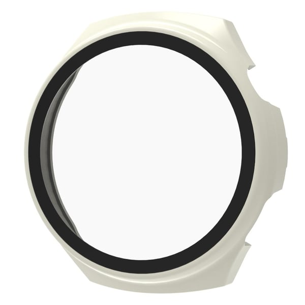 Huawei Watch 4 Pro beskyttelsesdeksel med herdet glass - Hvit Huawei Watch 4 Pro beskyttelsesdeksel med herdet glass - Hvit
