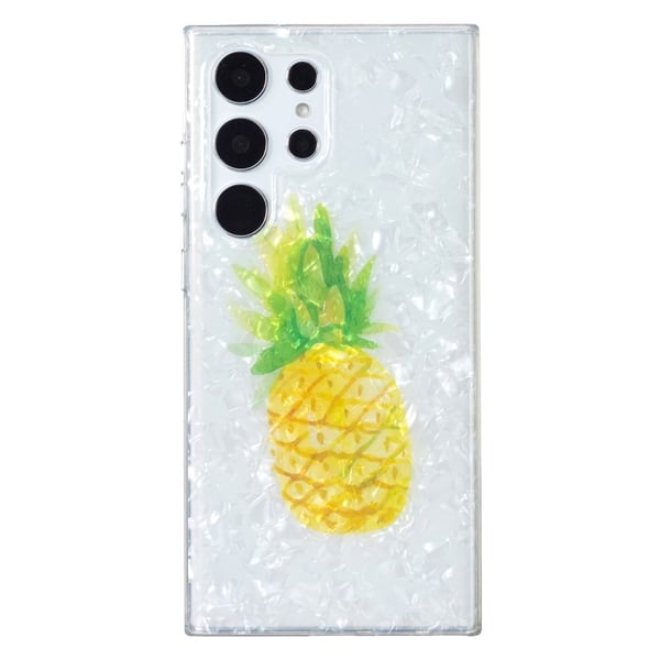 Marble Samsung Galaxy S23 Ultra Etui - Ananas Marble Samsung Galaxy S23 Ultra Etui - Ananas