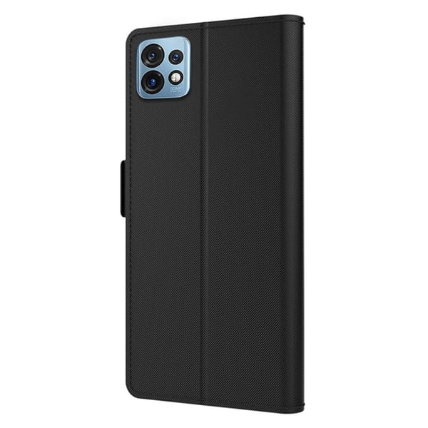 Phone Etui med Make-up Mirror og Slick Design til Motorola Edge 40 Pro / Moto X40 - Svart