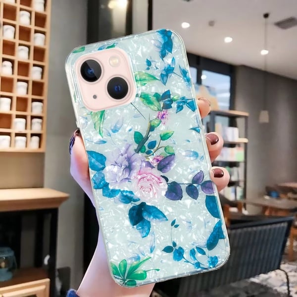 Marble iPhone 14 Etui - Rose