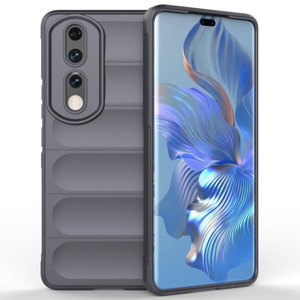Pehmeä kahva muotoiltu kuori Honor 90 Pro - Tummanharmaa