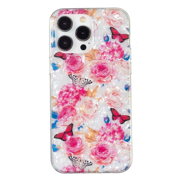 Marble iPhone 13 Pro Etui - Fargerik Sommerfugl