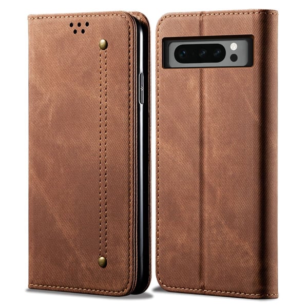 Jeans Google Pixel 8 Pro Flippetui - Khaki Jeans Google Pixel 8 Pro Flippetui - Khaki