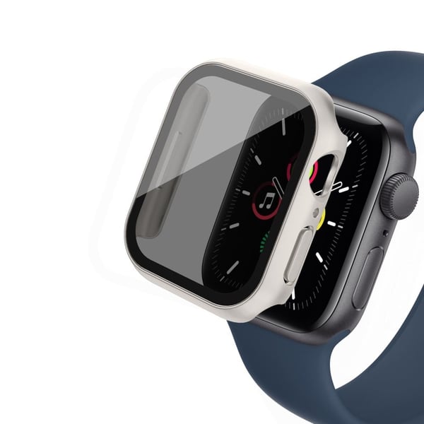 Apple Watch Ultra-deksel med herdet glass - Sølv Apple Watch Ultra-deksel med herdet glass - Sølv