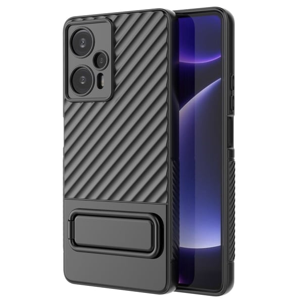 Beskyttende anti-ridse cover med kickstand til Xiaomi Poco F5 / Xiaomi Redmi Note 12 Turbo