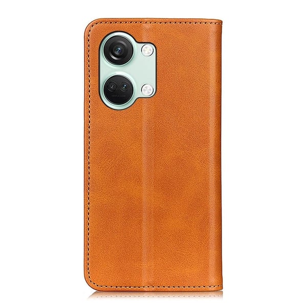 Flip Etui med Pung i Ekte Lær til OnePlus Nord 3 / Ace 2v - Brun