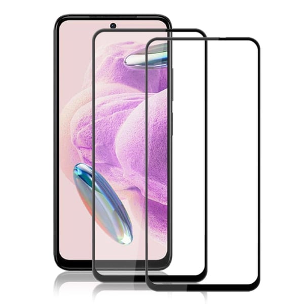 2 stk AMORUS ekstra sterk skjermbeskytter i glass til Xiaomi Redmi Note 12S