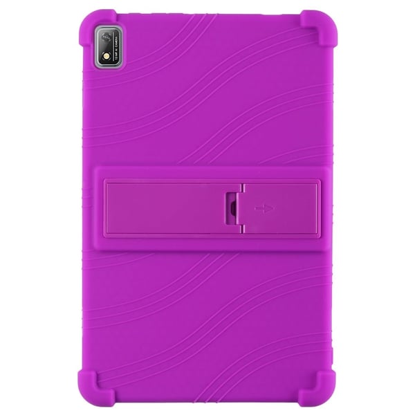 Blackview Tab 6 silikonisuojus jalustalla - Violetti Blackview Tab 6 silikonisuojus jalustalla - Violetti